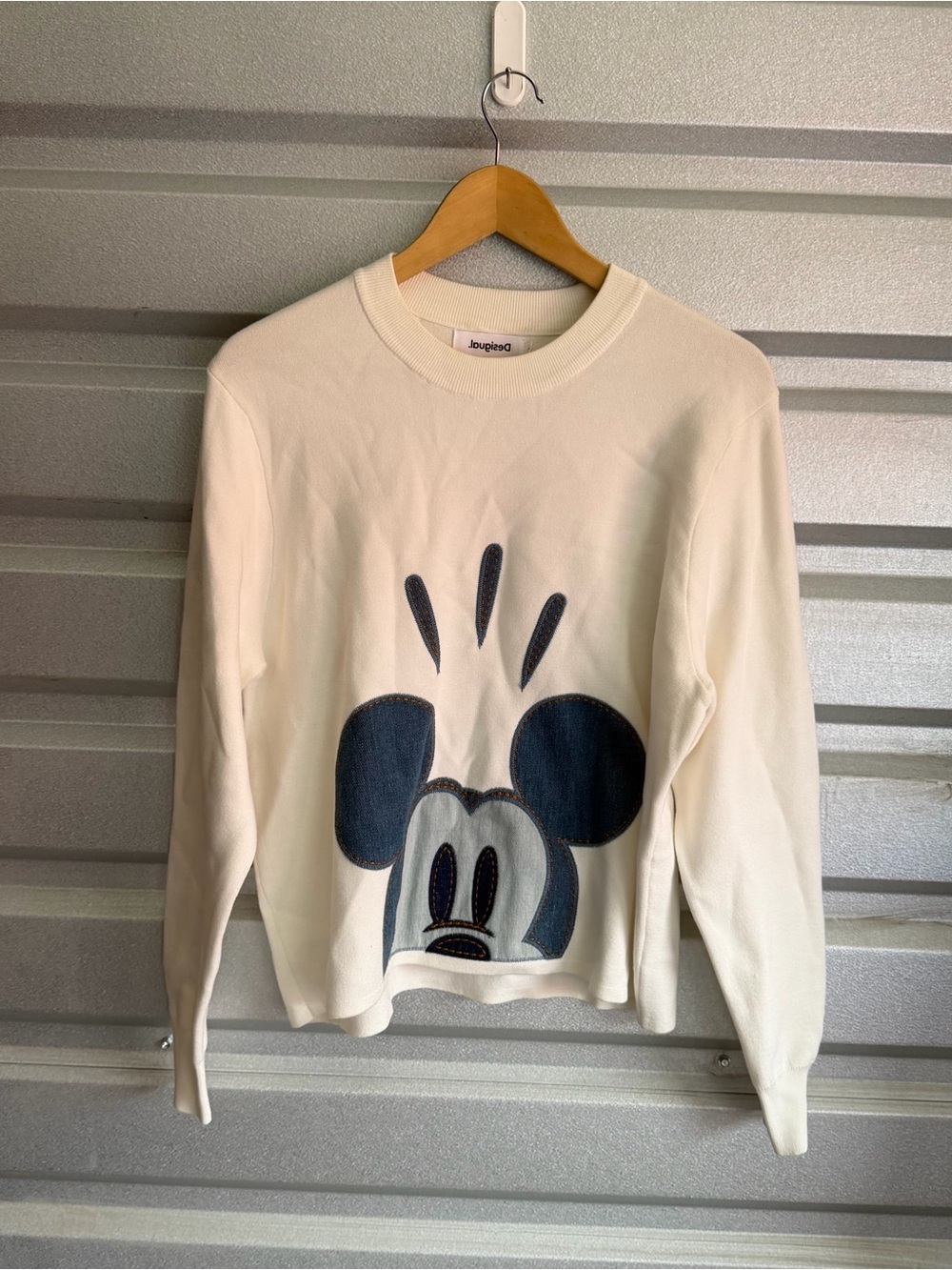 Desigual mickey mouse patchwork sweater